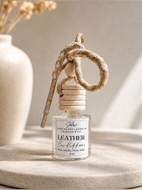 Leather Car Diffuser - 8ml | Rich, Earthy, Musk & Bold Scent | Fragrance